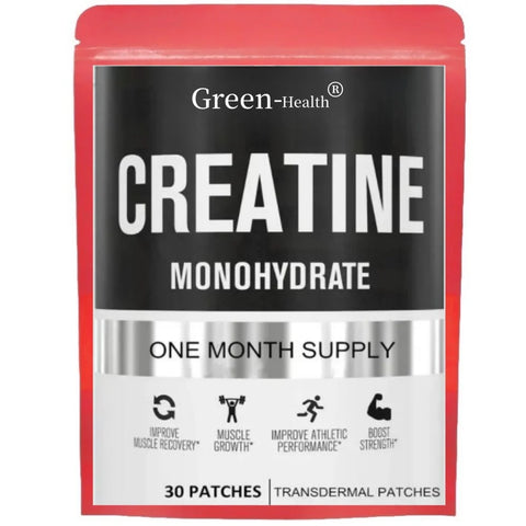 Creatine Monohydrate Transdermal Patches for Muscle Growth, Increased Strength, Enhanced Energy Output 30 Patches