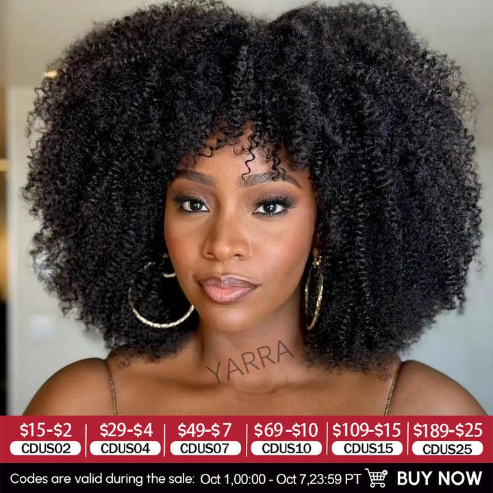 ✨ Peruca Afro Encaracolada 180–250% — Beleza Real e Volume Incrível!