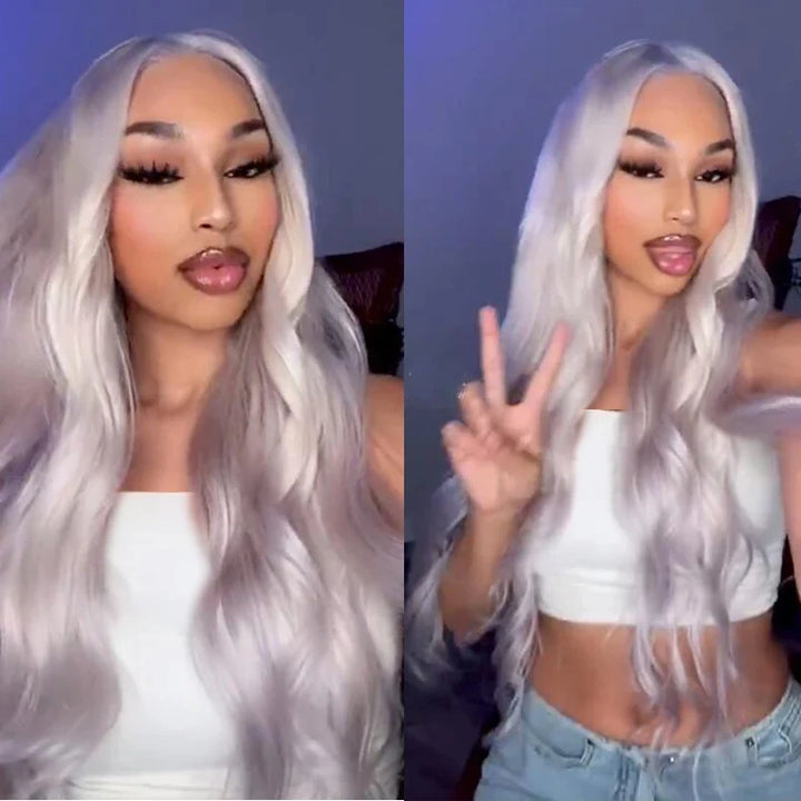 Peruca Frontal 13x6 HD Transparente Loira 613 – Cabelo Humano Brasileiro Liso, Pode Ser Tingido